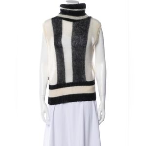 NWOT Moschino Mohair Striped Turtleneck Sweater